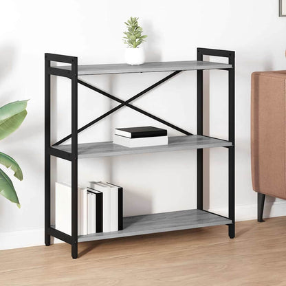 Libreria Grigio sonoma 80 x 30 x 85 cm Legno multistrato