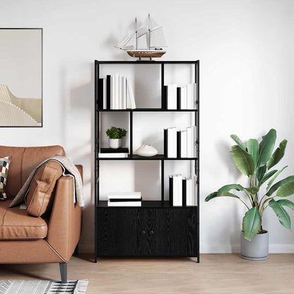 Libreria Rovere Nero 80 x 30 x 155,5 cm Legno multistrato