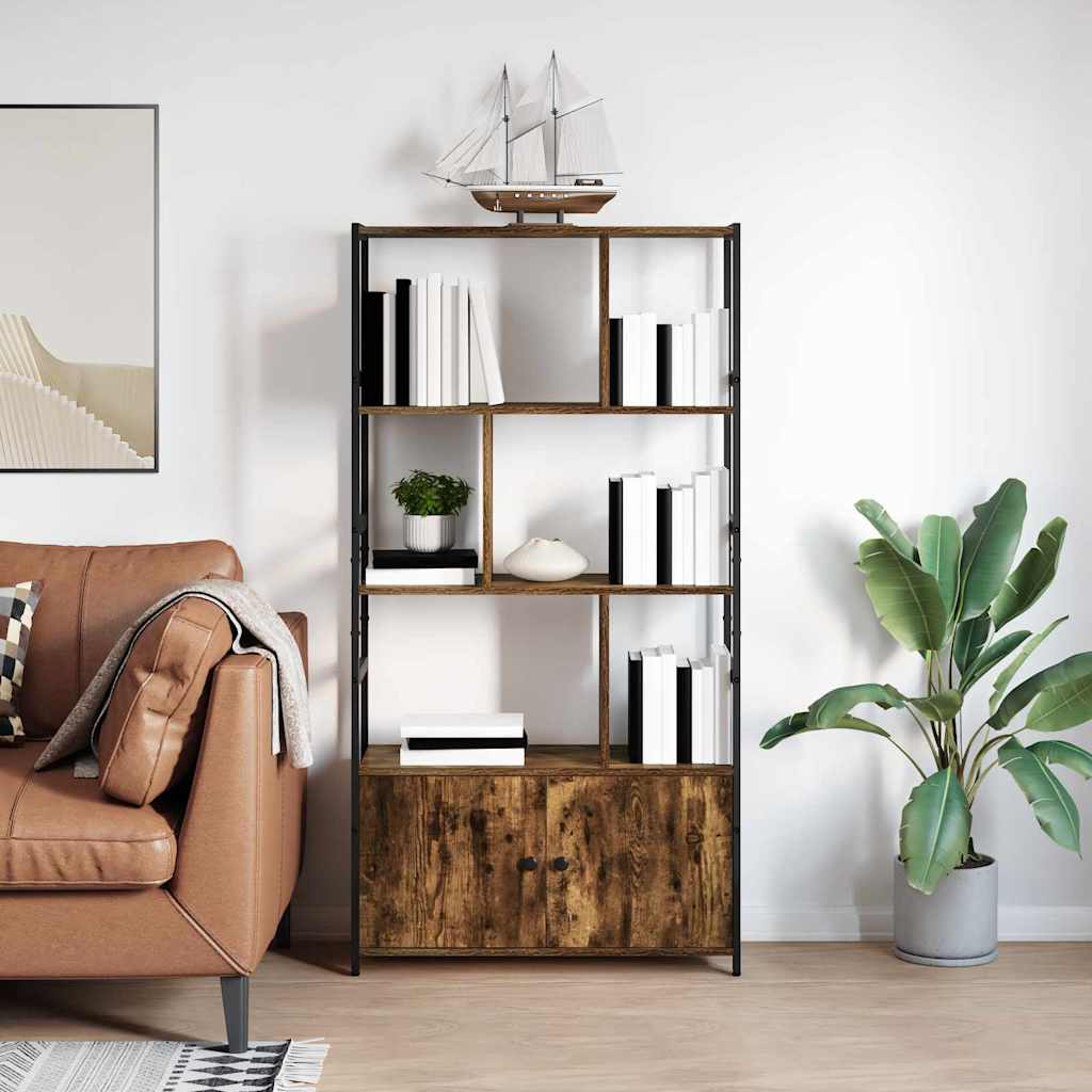 Libreria Rovere fumé 80 x 30 x 155,5 cm Legno multistrato