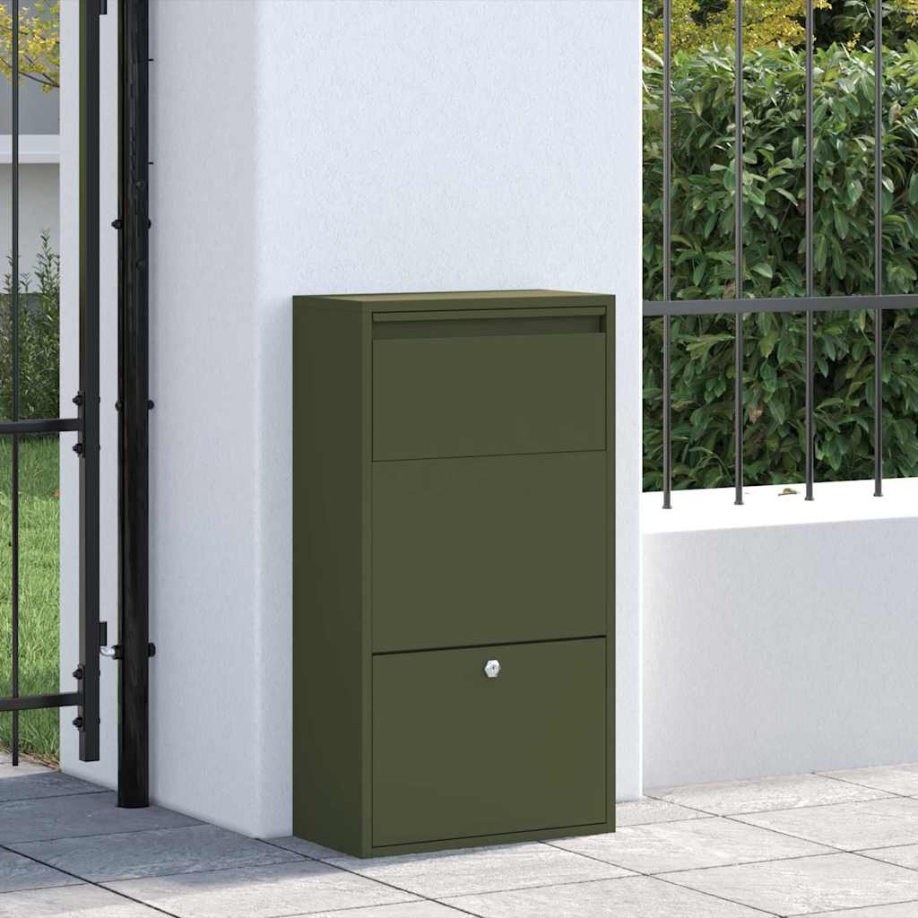 Cassetta per pacchi Verde oliva 44 x 22 x 82 cm Acciaio