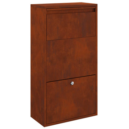 Cassetta per pacchi con archiviazione Ruggine 44 x 22 x 82 cm