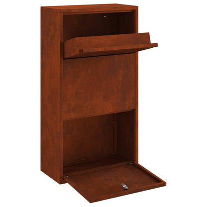 Cassetta per pacchi con archiviazione Ruggine 44 x 22 x 82 cm