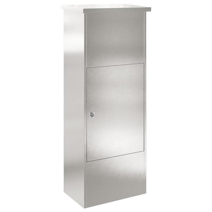 Cassetta per pacchi con porta Argento 44,5 x 29 x 110,5 cm