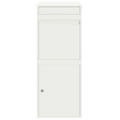 Cassetta per pacchi con porta Bianco 41 x 38 x 103 cm Acciaio