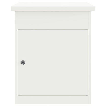 Cassetta per pacchi con porta Bianco 47.5 x 38 x 59 cm Acciaio