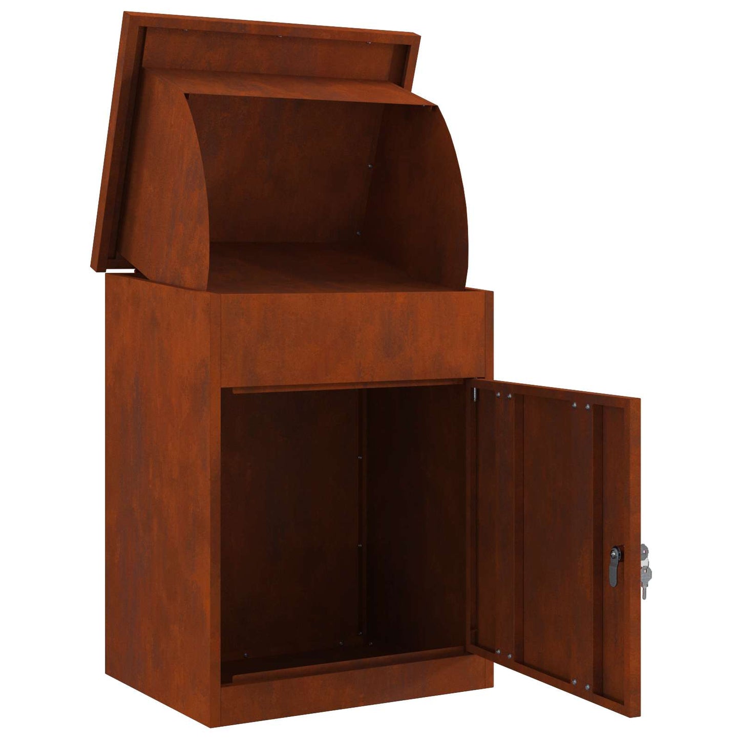 Cassetta per pacchi con archiviazione Ruggine 47.5 x 38 x 59 cm
