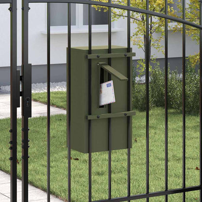 cassetta postalepastkastei Oliver verde 30 x 20 x 55 cm Acciaio
