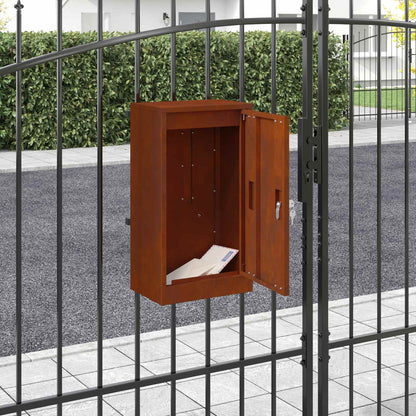 cassetta postalepastkastei con porta Ruggine 30 x 20 x 55 cm