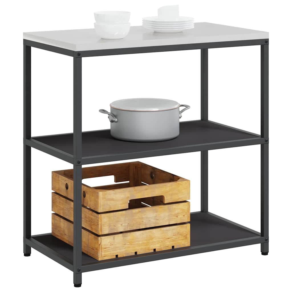 Stoccaggio in cucina Nero 60 x 50 x 92 cm Acciaio