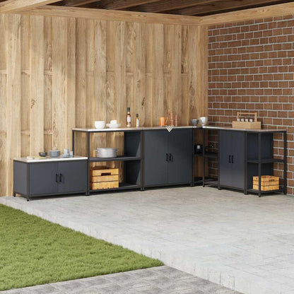 Stoccaggio in cucina Antracite 60 x 50 x 92 cm Acciaio