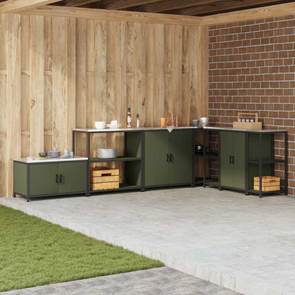Stoccaggio in cucina Verde oliva 60 x 50 x 92 cm Acciaio