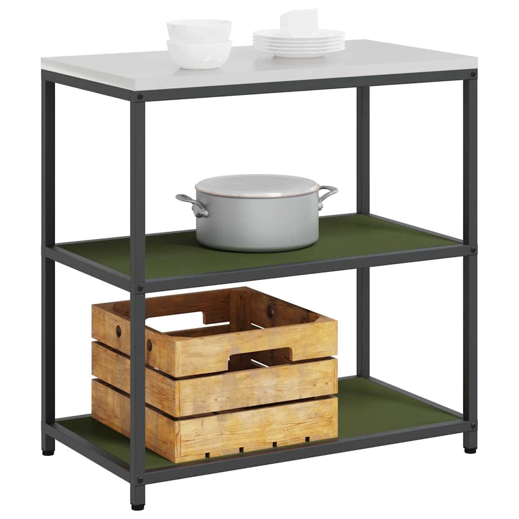 Stoccaggio in cucina Verde oliva 60 x 50 x 92 cm Acciaio