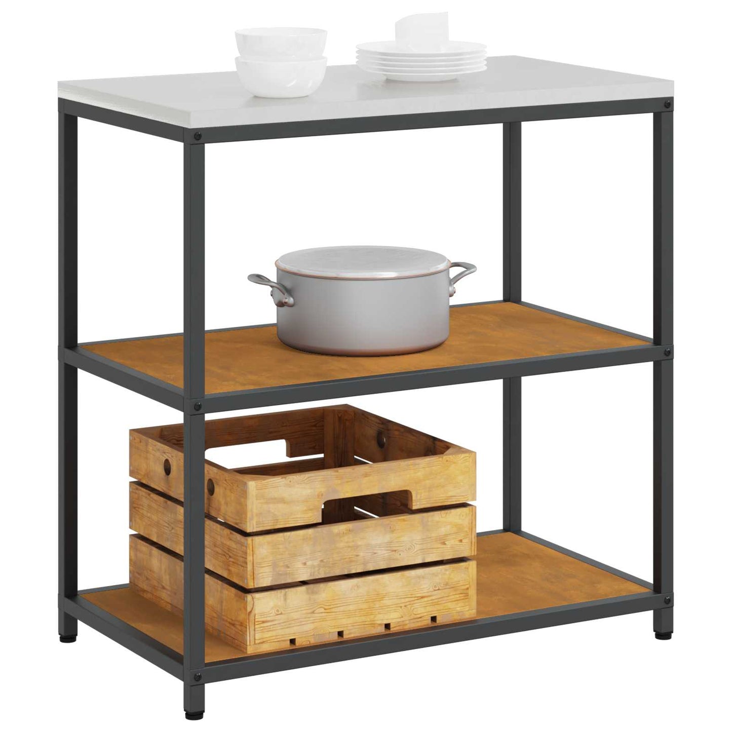Stoccaggio in cucina Ruggine 60 x 50 x 92 cm Acciaio