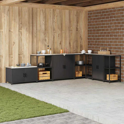 Stoccaggio in cucina Nero 60 x 50 x 92 cm Acciaio