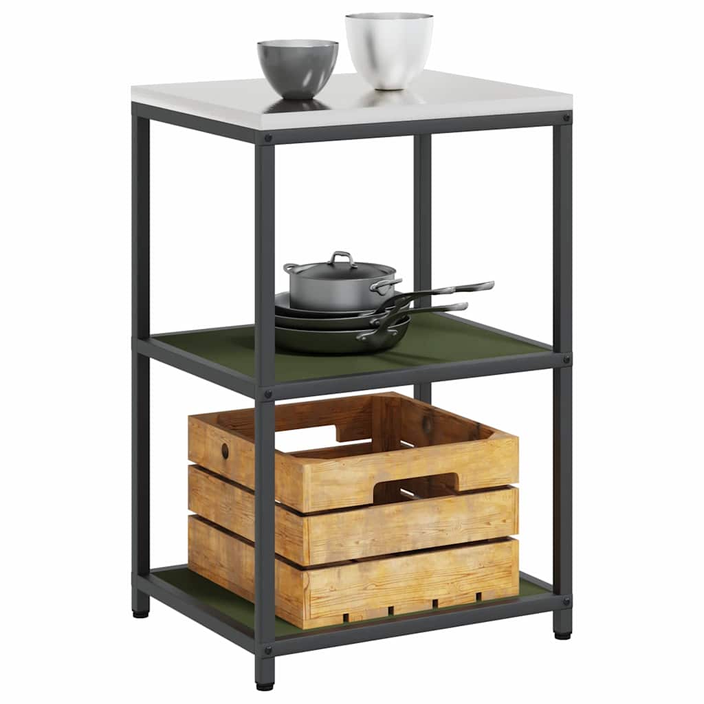 Stoccaggio in cucina Verde oliva 60 x 50 x 92 cm Acciaio