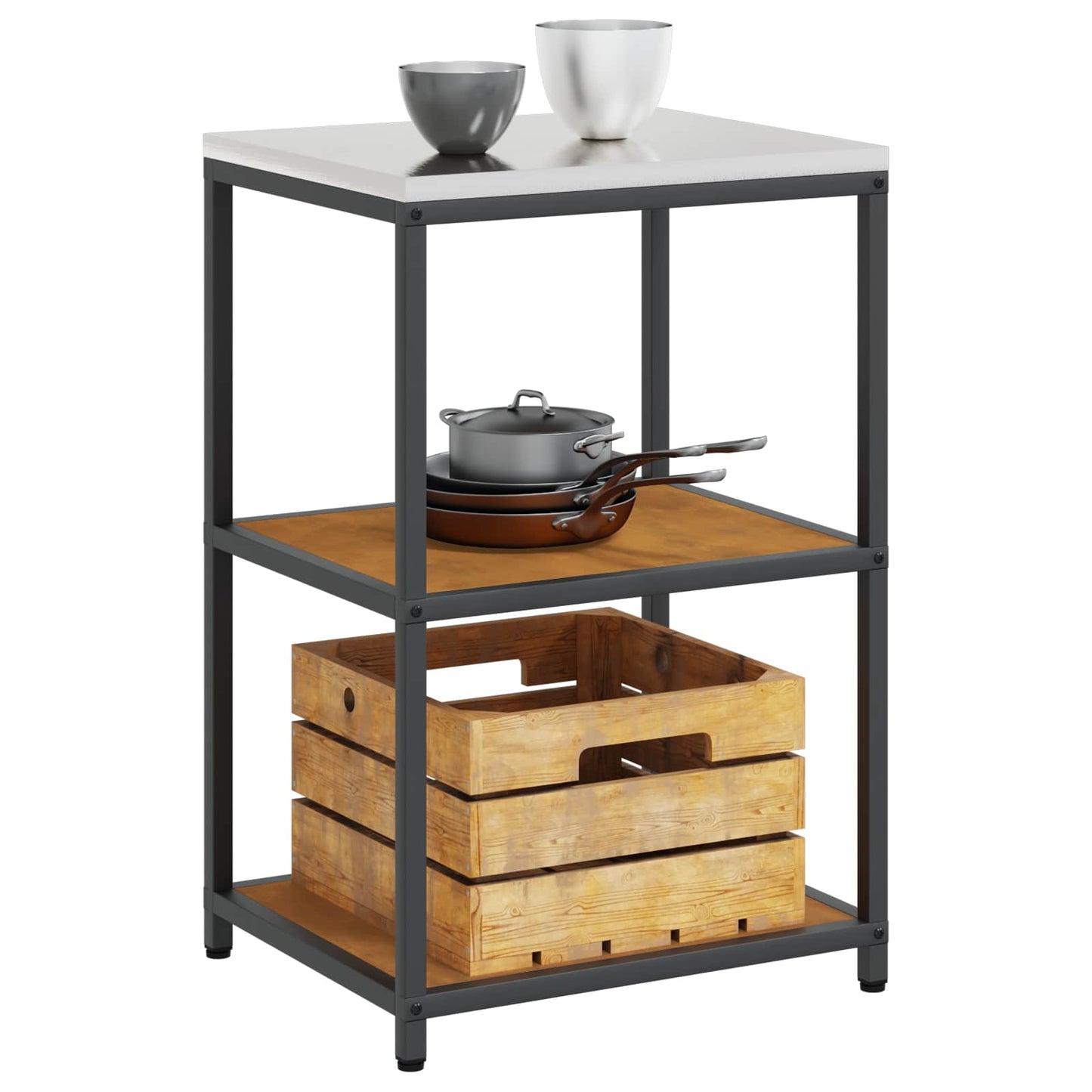 Stoccaggio in cucina Ruggine 60 x 50 x 92 cm Acciaio