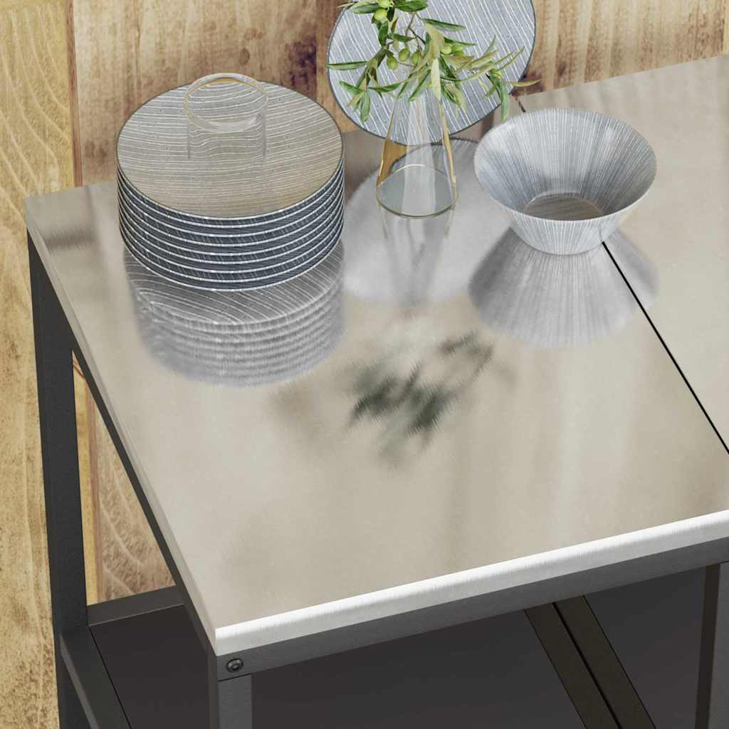 Stoccaggio in cucina Nero 60 x 50 x 92 cm Acciaio