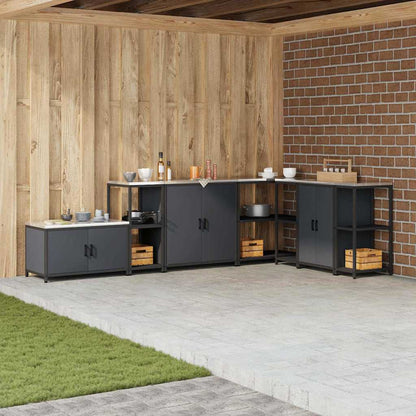 Stoccaggio in cucina Antracite 60 x 50 x 92 cm Acciaio