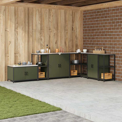 Stoccaggio in cucina Verde oliva 60 x 50 x 92 cm Acciaio
