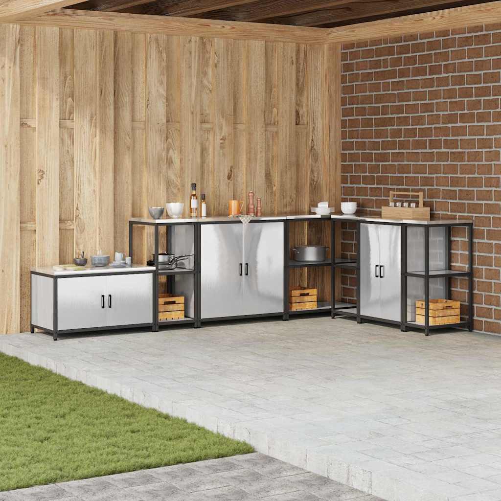 Stoccaggio in cucina Argento 60 x 50 x 92 cm Acciaio