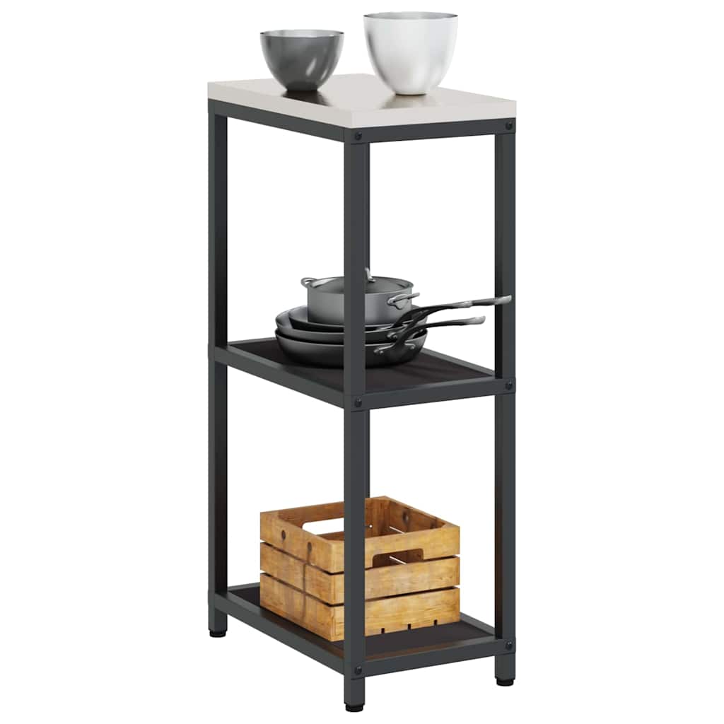 Stoccaggio in cucina Nero 60 x 50 x 92 cm Acciaio
