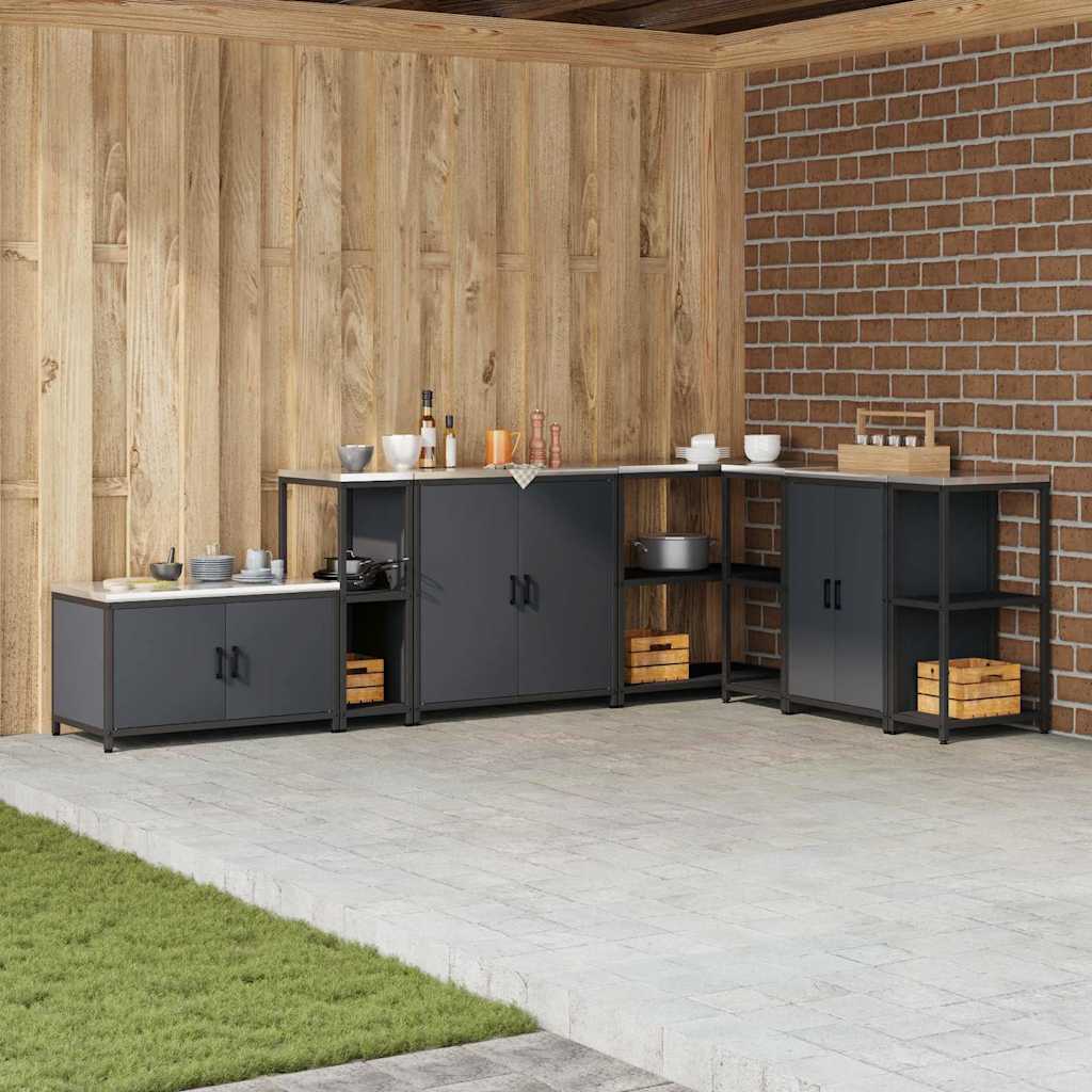 Stoccaggio in cucina Antracite 60 x 50 x 92 cm Acciaio