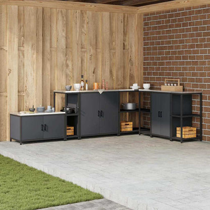 Stoccaggio in cucina Antracite 60 x 50 x 92 cm Acciaio