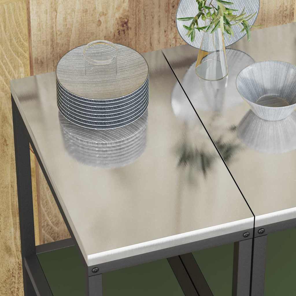 Stoccaggio in cucina Verde oliva 60 x 50 x 92 cm Acciaio