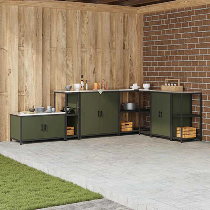Stoccaggio in cucina Verde oliva 60 x 50 x 92 cm Acciaio