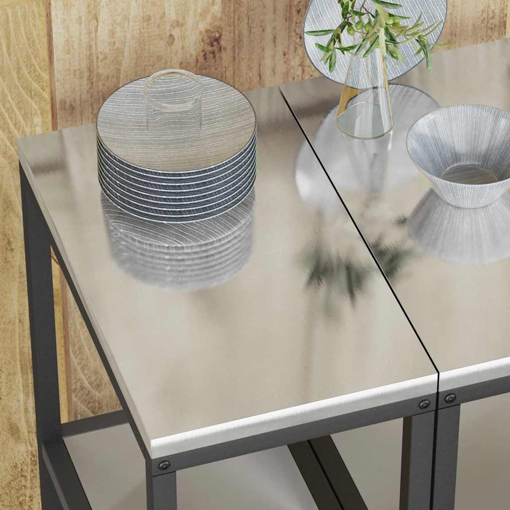 Stoccaggio in cucina Argento 60 x 50 x 92 cm Acciaio