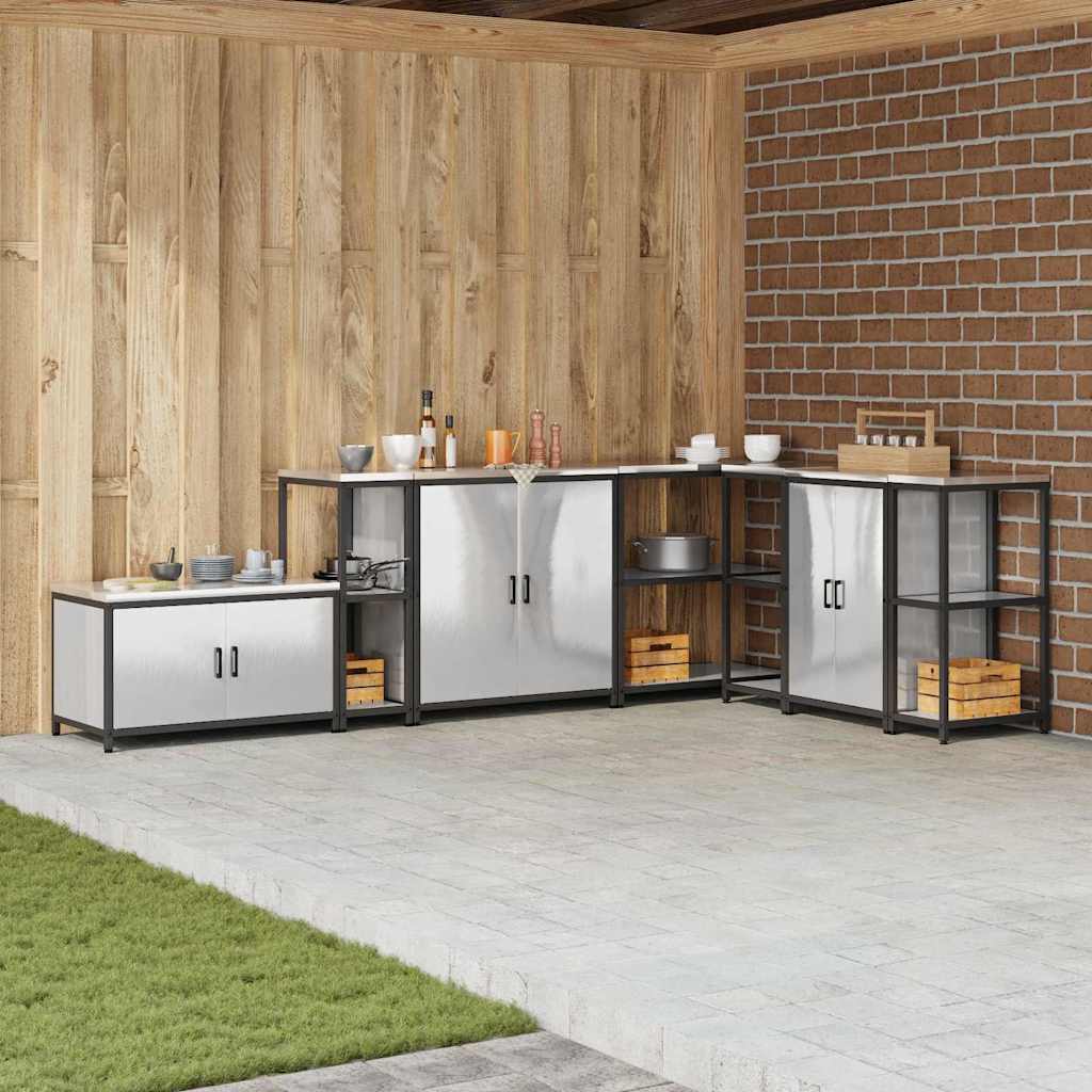 Stoccaggio in cucina Argento 60 x 50 x 92 cm Acciaio