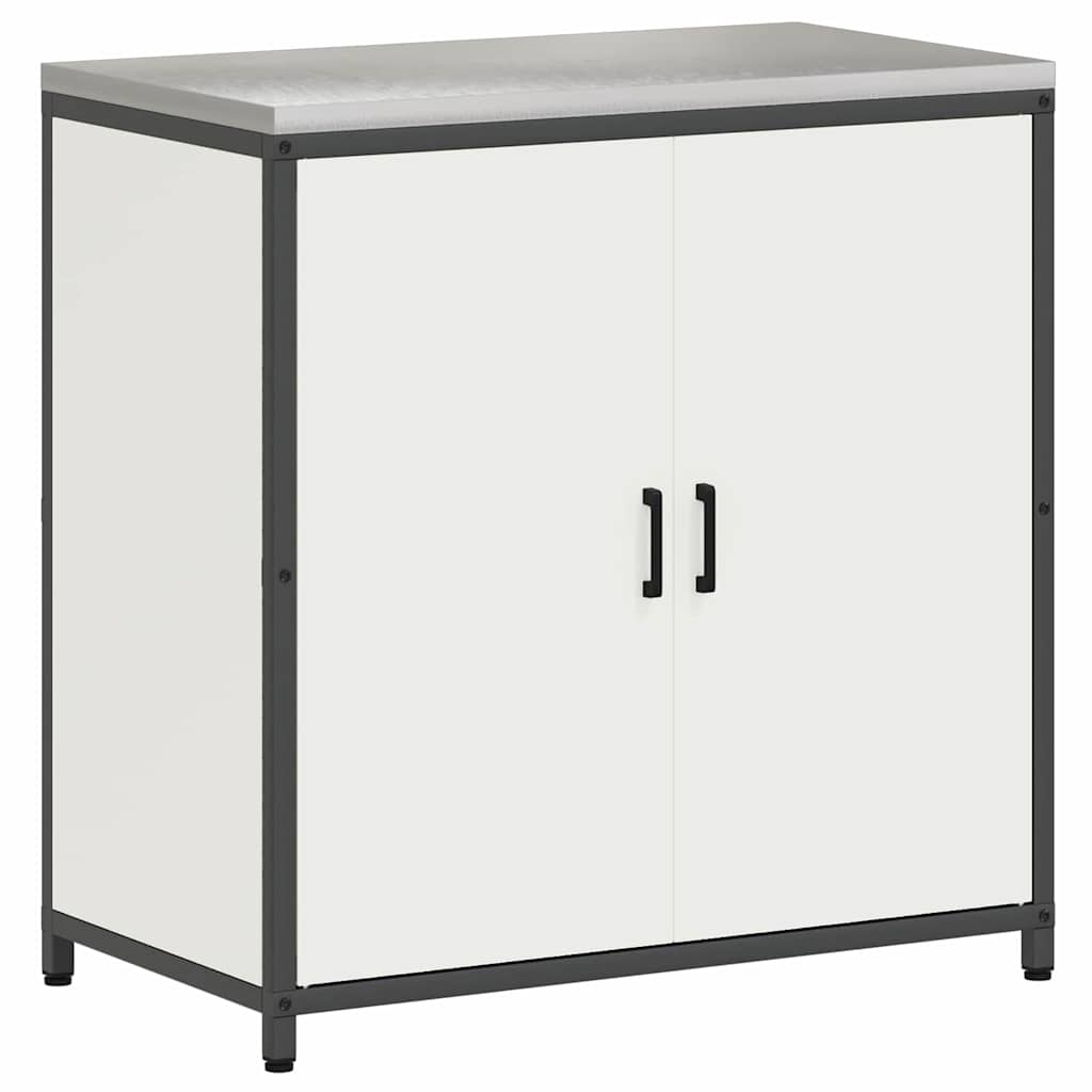 Stoccaggio in cucina con porta Bianco 60 x 50 x 92 cm Acciaio