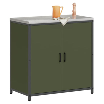 Stoccaggio in cucina Verde oliva 60 x 50 x 92 cm Acciaio