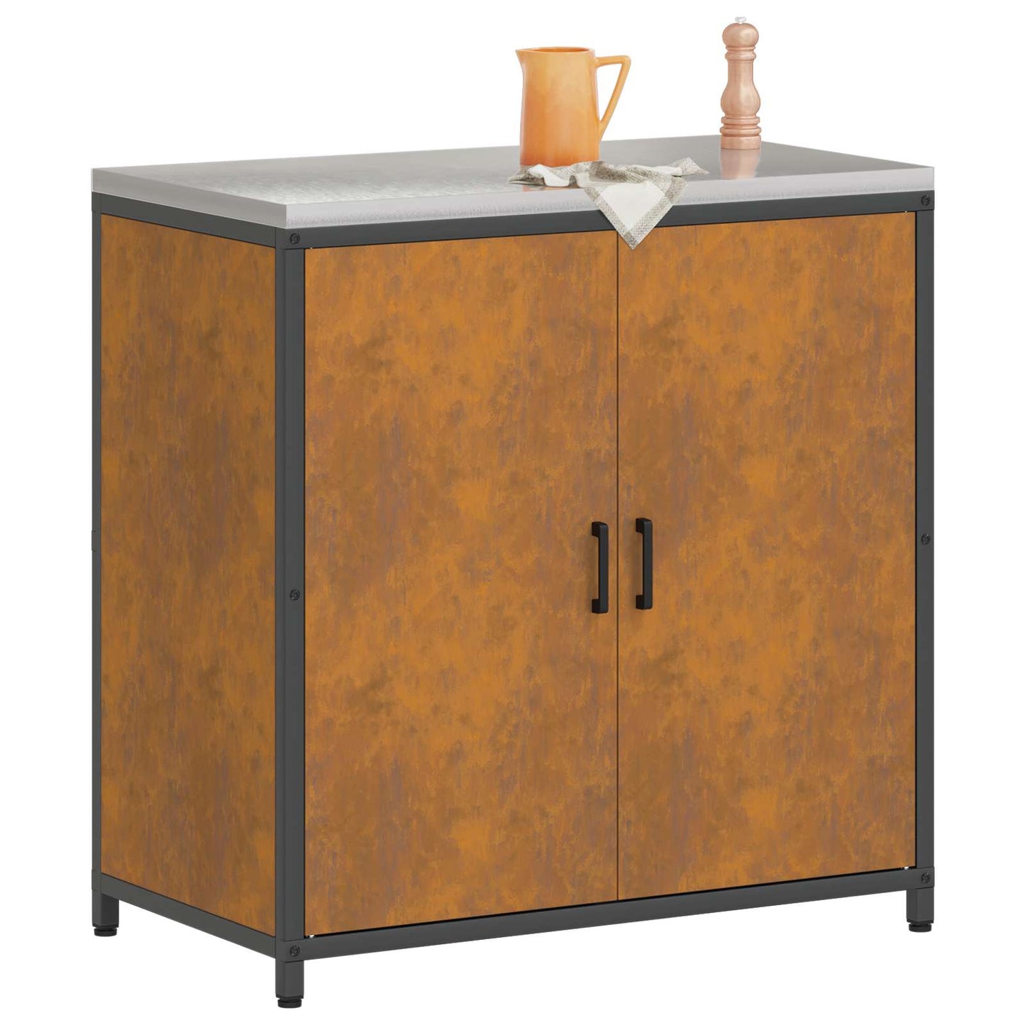Stoccaggio in cucina con porta Ruggine 60 x 50 x 92 cm Acciaio