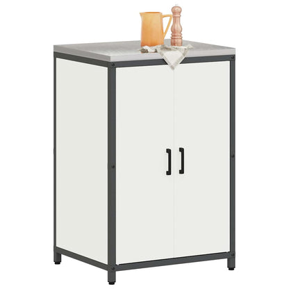 Stoccaggio in cucina con porta Bianco 60 x 50 x 92 cm Acciaio