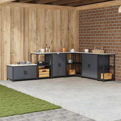 Stoccaggio in cucina Antracite 60 x 50 x 92 cm Acciaio