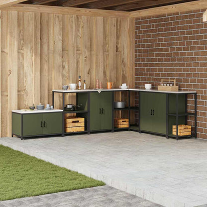 Stoccaggio in cucina Verde oliva 60 x 50 x 92 cm Acciaio