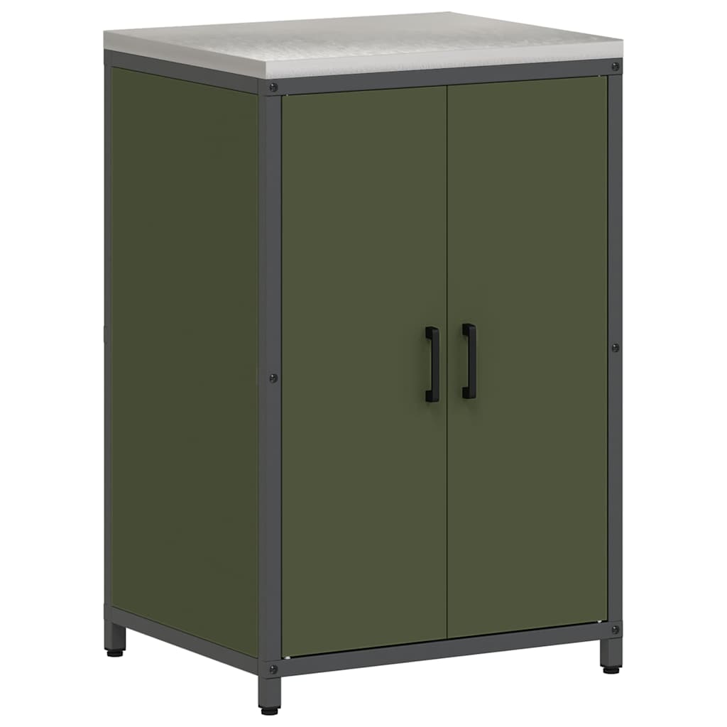 Stoccaggio in cucina Verde oliva 60 x 50 x 92 cm Acciaio