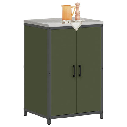 Stoccaggio in cucina Verde oliva 60 x 50 x 92 cm Acciaio