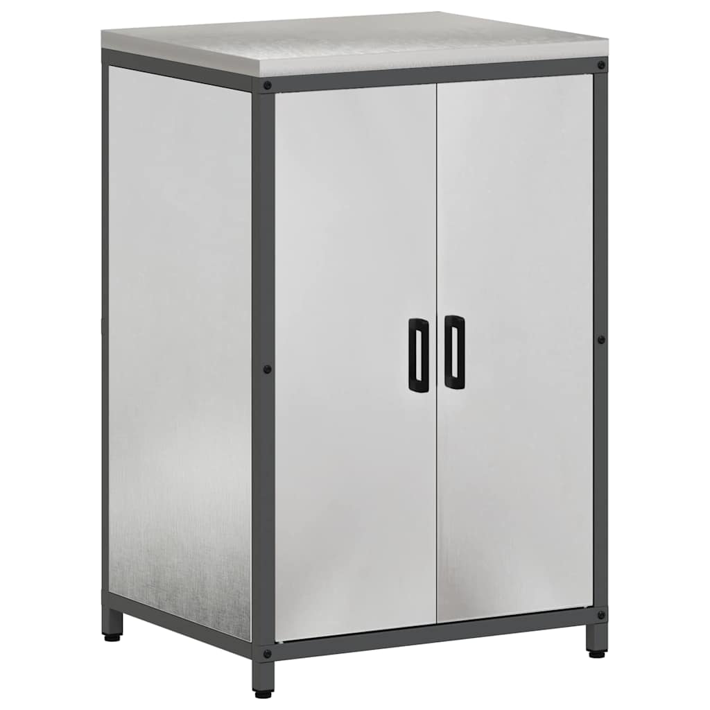 Stoccaggio in cucina con porta Argento 60 x 50 x 92 cm Acciaio