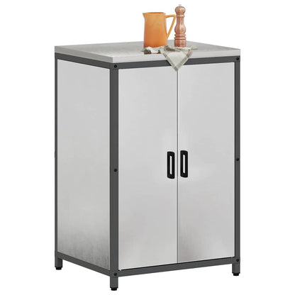 Stoccaggio in cucina con porta Argento 60 x 50 x 92 cm Acciaio