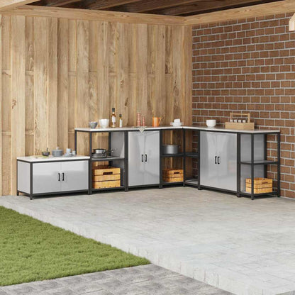 Stoccaggio in cucina con porta Argento 60 x 50 x 92 cm Acciaio
