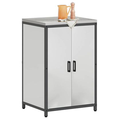 Stoccaggio in cucina con porta Argento 60 x 50 x 92 cm Acciaio