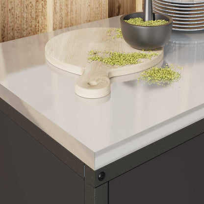 Stoccaggio in cucina con porta Nero 60 x 50 x 92 cm Acciaio