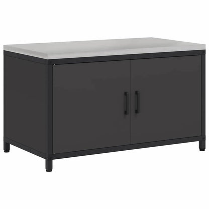 Stoccaggio in cucina con porta Nero 60 x 50 x 92 cm Acciaio
