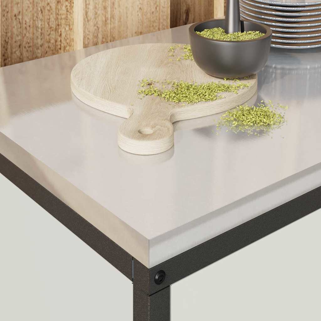 Stoccaggio in cucina con porta Bianco 60 x 50 x 92 cm Acciaio