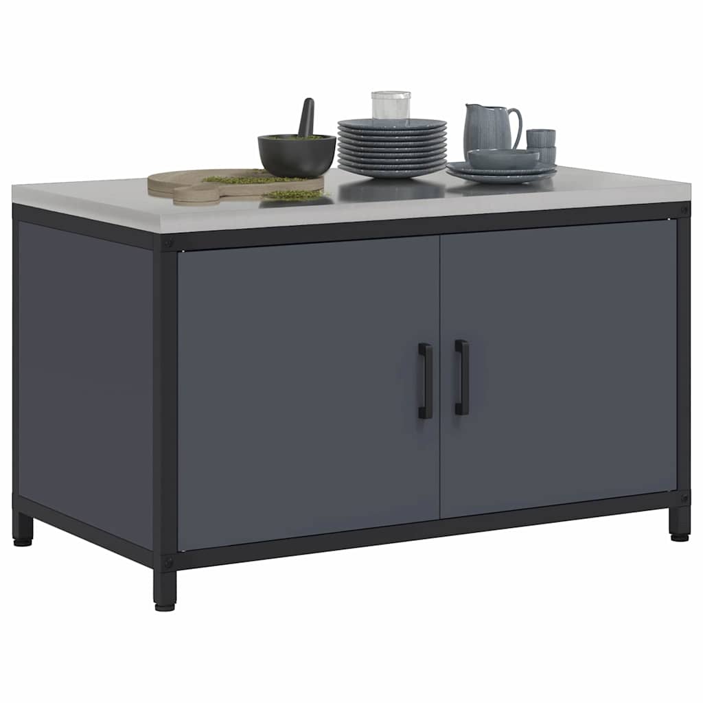 Stoccaggio in cucina Antracite 60 x 50 x 92 cm Acciaio