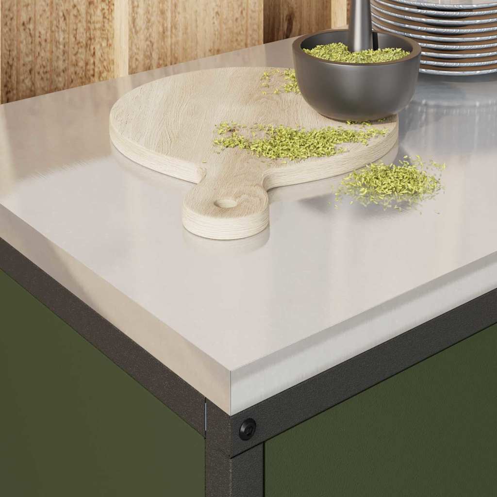 Stoccaggio in cucina Verde oliva 60 x 50 x 92 cm Acciaio