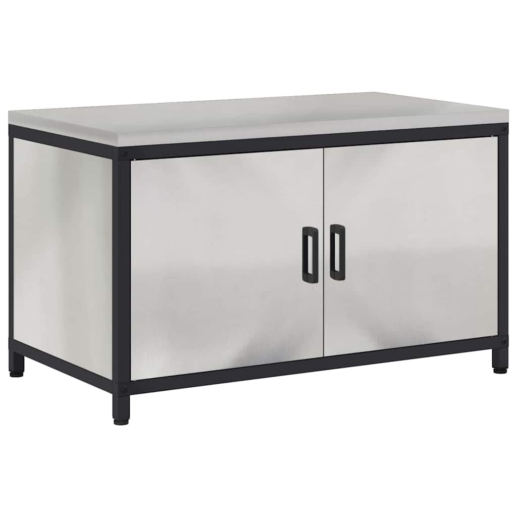 Stoccaggio in cucina con porta Argento 60 x 50 x 92 cm Acciaio