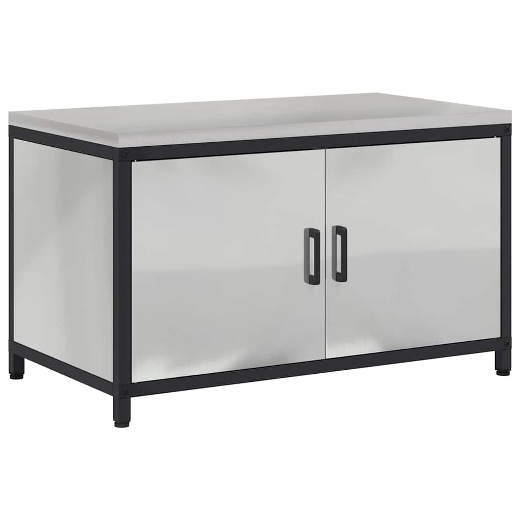 Stoccaggio in cucina con porta Argento 60 x 50 x 92 cm Acciaio